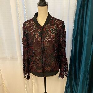 Kobi lace/ mesh bomber XL (8-10)